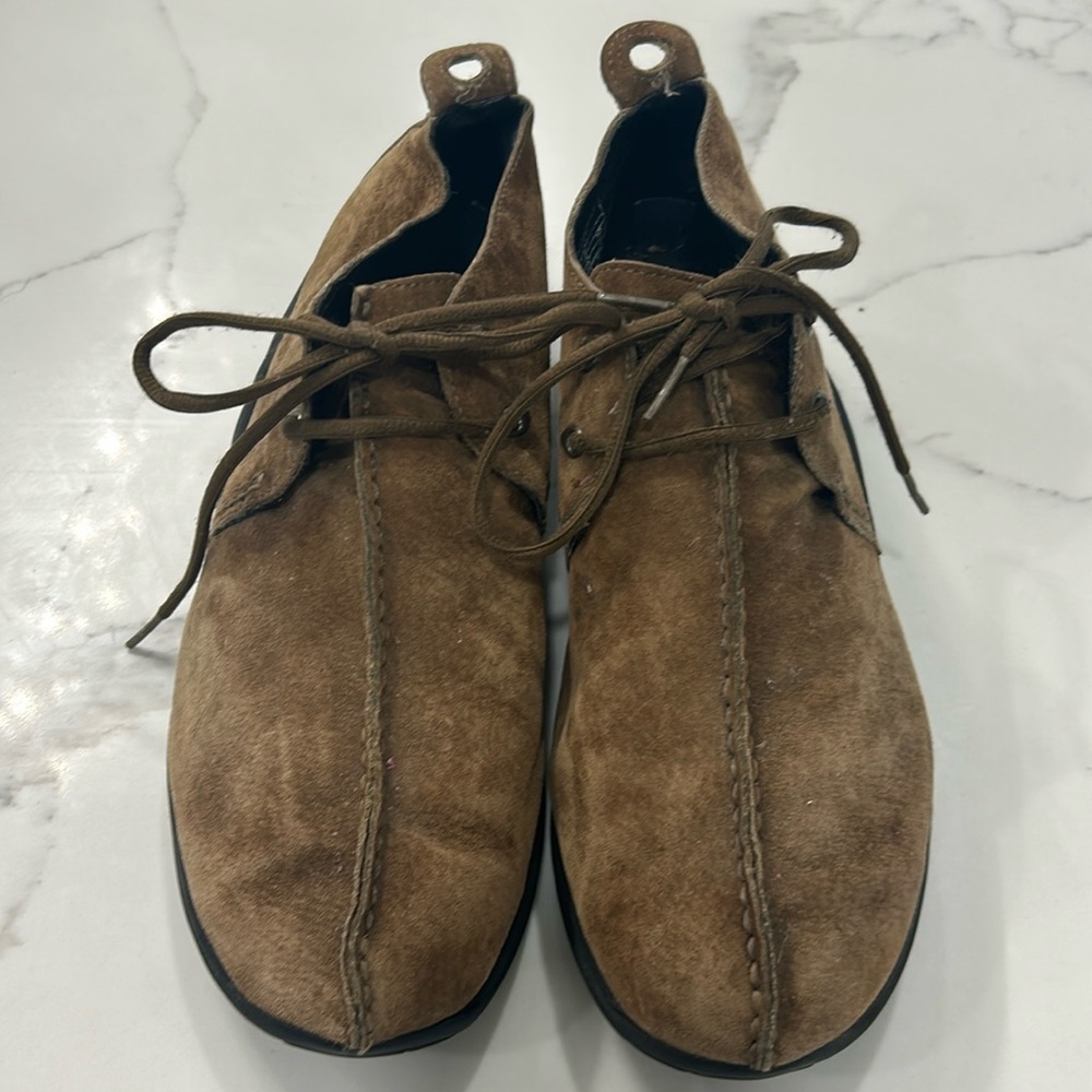 Merrell Tan Jungle Stitch Hiking Suede Shoe. Men Size 12